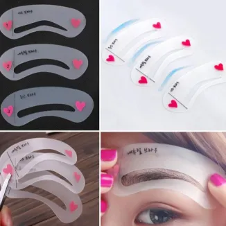 Eyebrow Stencils Shaper Grooming Kit 6 pcs